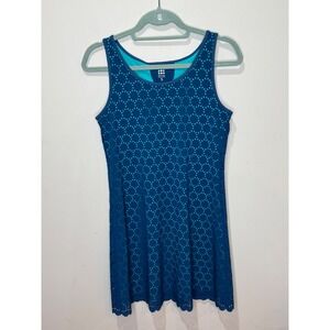 Title Nine Nimblene Illusion Laser Cut Stretch Athletic Dress Sz S